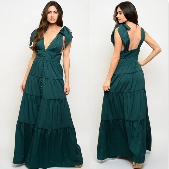 BOHO DOLLZ Tiered Maxi Dress - Picture 2 of 5